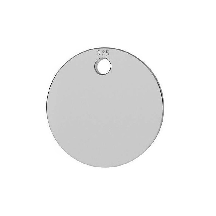 G0819-Charm banut argint cu o gaura si za 12.00mmx0.50mm