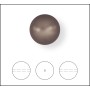 2264-Swarovki Elements 5810 Crystal Velvet Brown Pearl 2mm-1buc - bijuterii personalizate din argint | simoshop
