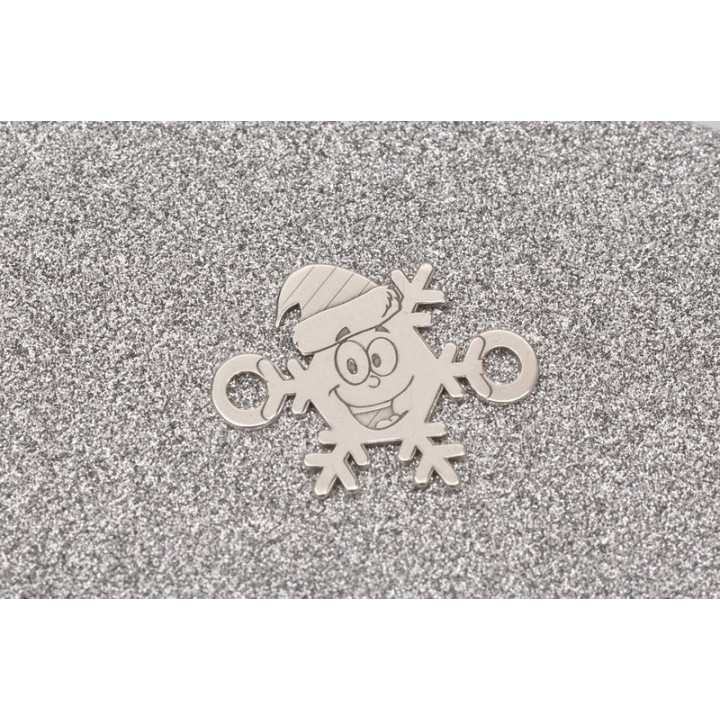 LASER-CUT-091-Decupaj fulg de nea decupat si gravat 19x15mm 1 buc
