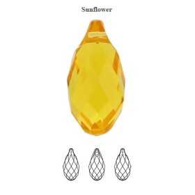P1662-Swarovski Elements 6010 Sunflower 11mm - bijuterii personalizate din argint | simoshop