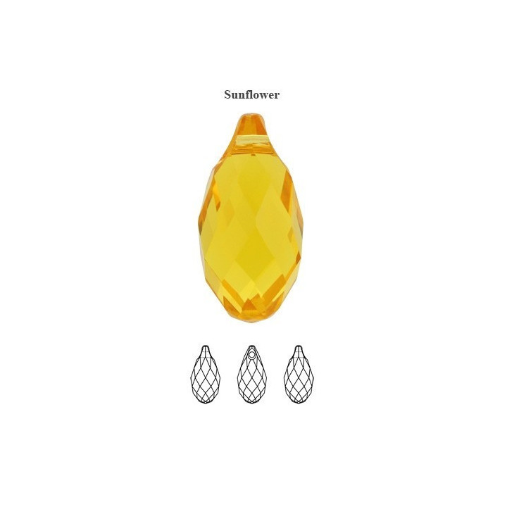 P1662-Swarovski Elements 6010 Sunflower 11mm - bijuterii personalizate din argint | simoshop