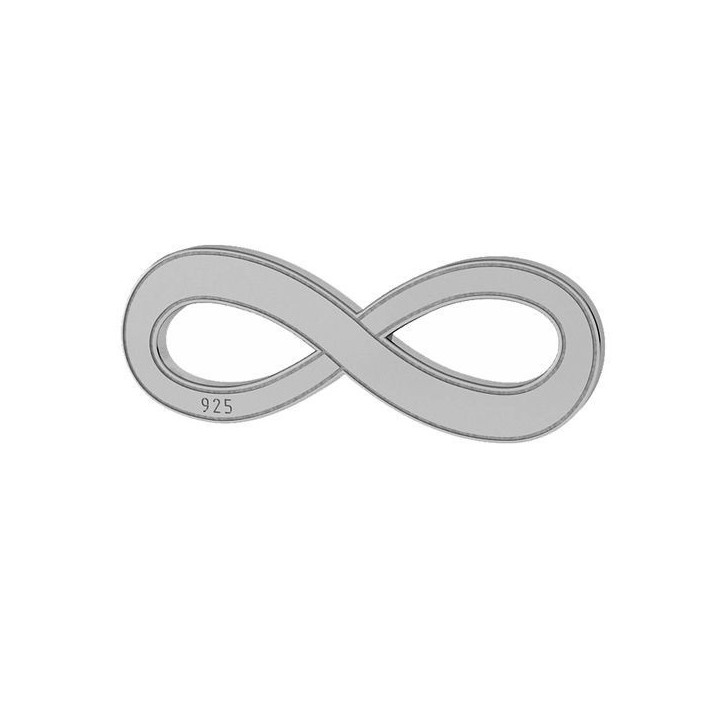 G0820-Charm link infinit din argint 6x16mm -1buc