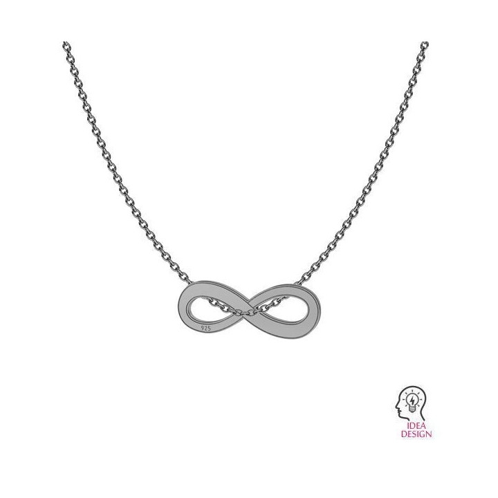 G0820-Charm link infinit din argint 6x16mm -1buc