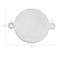 G1352-Link banut argint 14mm x 18.6mm grosime 0.5mm 1buc - bijuterii personalizate din argint | simoshop