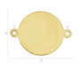 G1352-Link banut argint 14mm x 18.6mm grosime 0.5mm 1buc - bijuterii personalizate din argint | simoshop