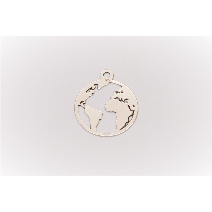 E0016-Charm glob pamantesc 16.5mm x21mm  0.33mm 1 buc