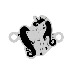 E0039-Link unicorn din argint 16mm x 20mm 0.33mm