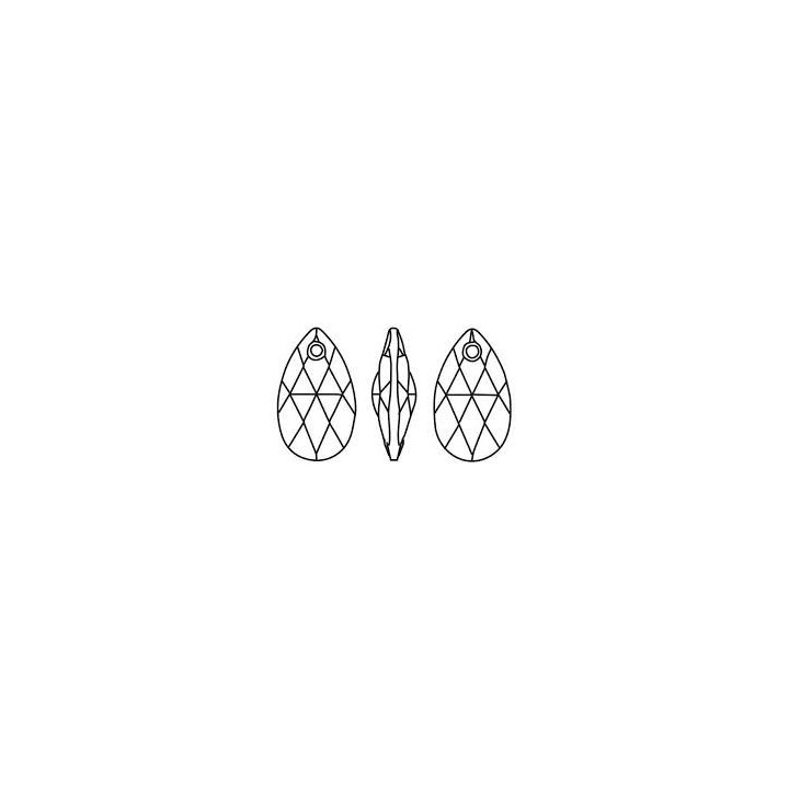 P0543-Swarovski Elements 4320 Crystal Ocean DeLite Unfoiled 14x10MM 1 buc