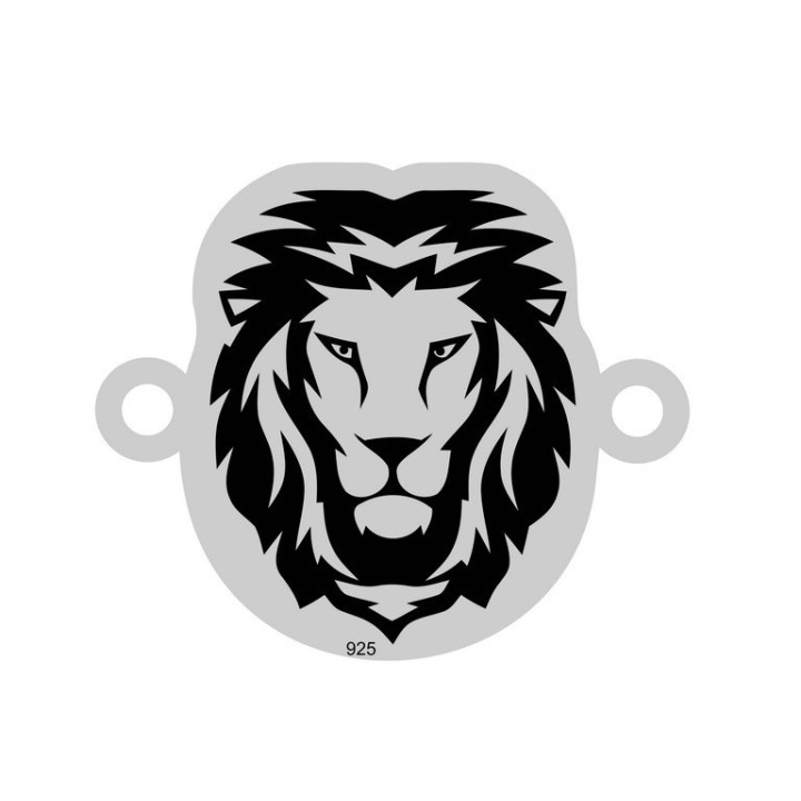 E0060-Link leu din argint 19x16mm 0.33mm