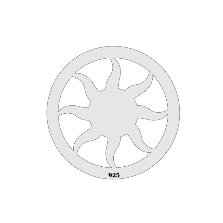 E0061-Link/charm soare din argint 16.5mm 0.33mm