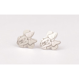 T0003-Pereche de cercei Minnie din argint 925 12x13mm 0.5mm