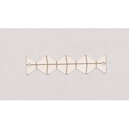 E0067-Link coloana infinitului din argint 925 28x6.5mm 0.4mm