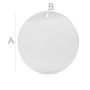 G0588 Charm banut argint cu o gaura fara za 16.50mm 0.50mm - bijuterii personalizate din argint | simoshop