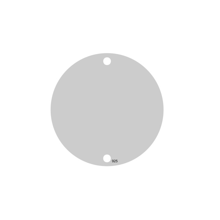 G0826-Charm banut argint 925 19mm cu 2 gauri si o za