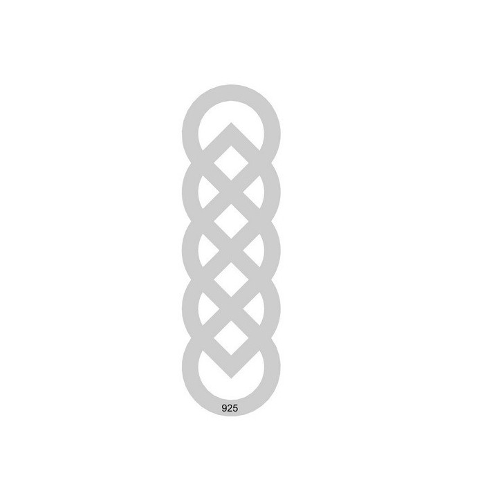 G0015 Link din argint celtic knot 30x10mm 0.33mm