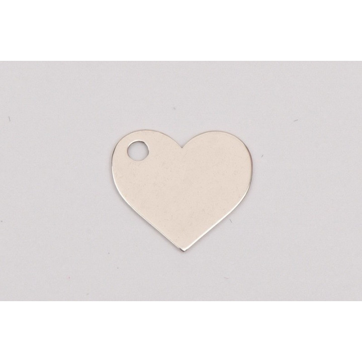 Pandant din argint inimioara personalizabila 8 x 9 mm 0.33 E0110-N