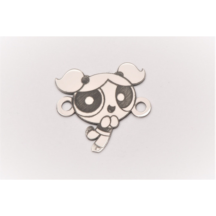 E0030-Bubbles din argint 18mm x17mm  0.50mm 1 buc