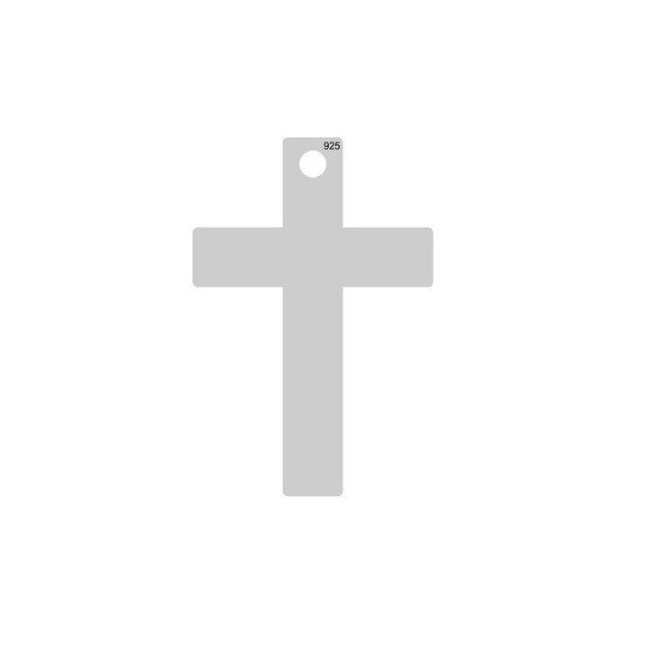 Pandant din argint cruciulita 17x11mm 0.4mm E0119-N