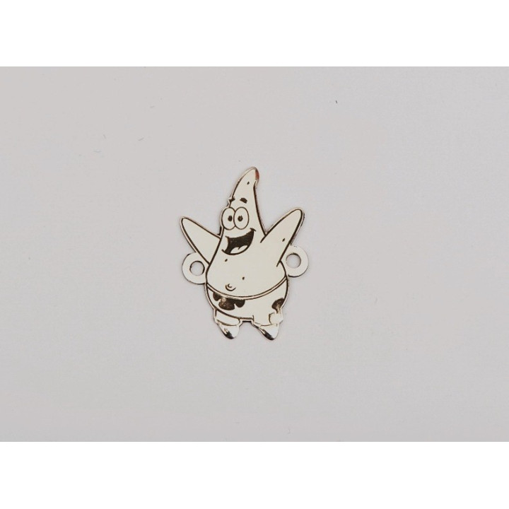 E0182-Link Spongebob din argint 925 15x16.7 0.5mm-1 buc