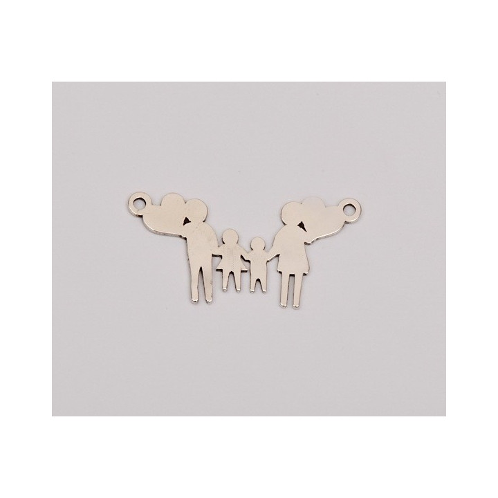E0185-Link parinti si copil din argint 925 20x13 mm 0.5 mm-1 buc