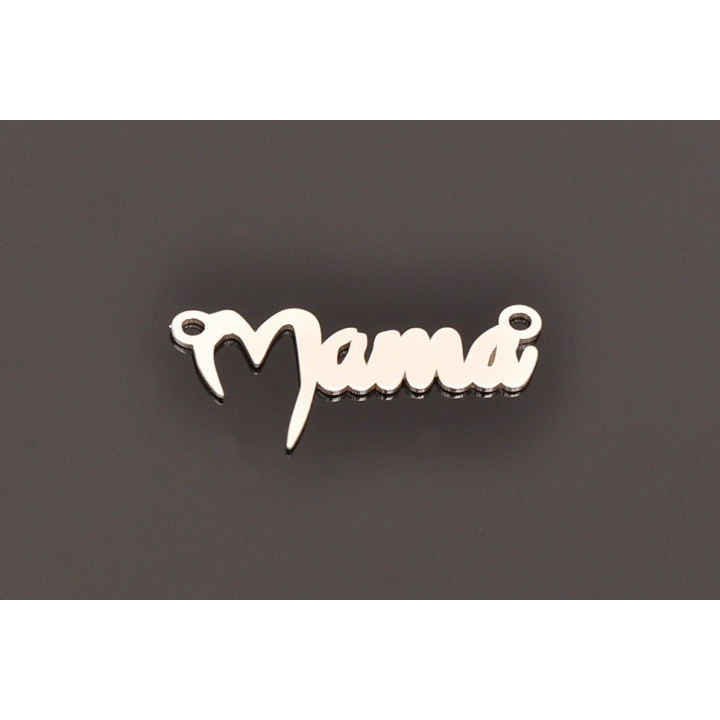 E0107 Pandant din argint Mama 27x13 mm-1 buc