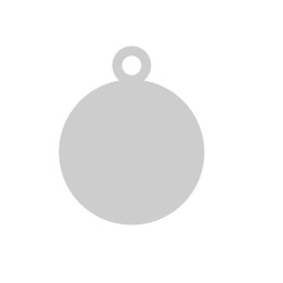 G0789-Charm banut argint 925 9mm 0.4mm - bijuterii personalizate din argint | simoshop