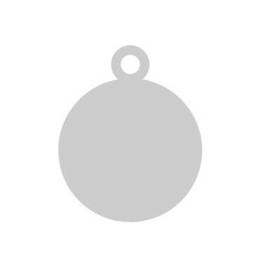 G0789-Charm banut argint 925 9mm 0.4mm - bijuterii personalizate din argint | simoshop