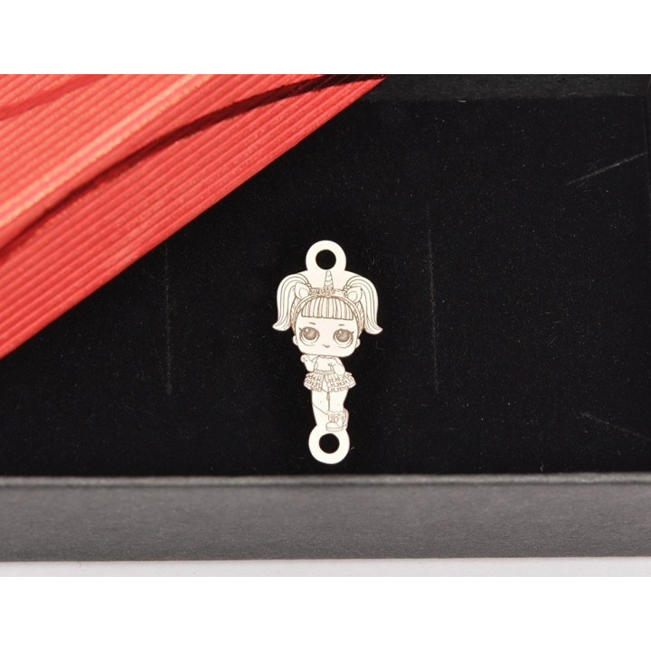 E0043-G-Link Masha din argint 16x11mm 0.33mm