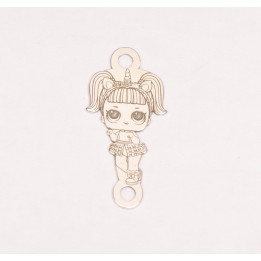 E0043-G-Link Masha din argint 16x11mm 0.33mm