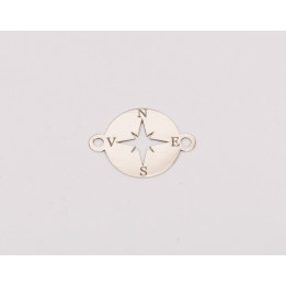 E0225 - Link Puncte cardinale Argint 925 16,5 MM-1 buc