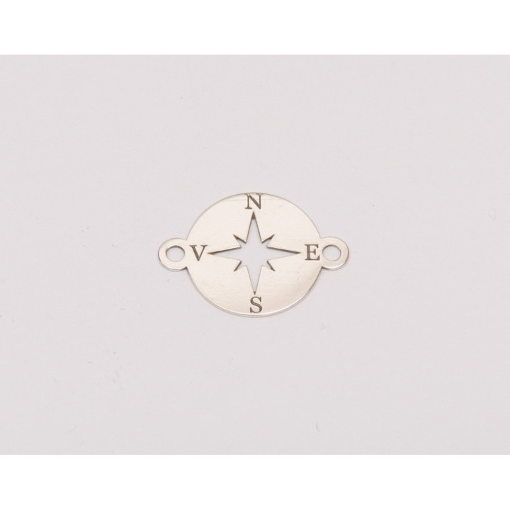 E0225 - Link Puncte cardinale Argint 925 16,5 MM-1 buc