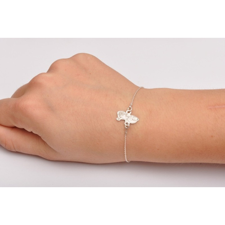 E0043-Link Masha din argint 16x11mm 0.33mm