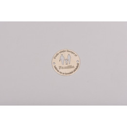 LASER-CUT-017-Link rotund din argint 925 diametru 16.5mm decupat model parinti cu copil si text circular
