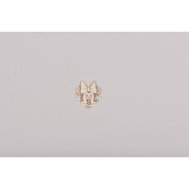 LASER-CUT-022-Minnie-mouse decupat si gravat link pentru bratara 13x12mm 1 buc