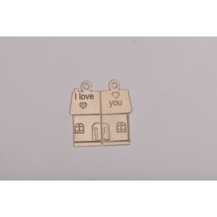 E0031-Pereche charm-uri casuta 20x20mm 0.3mm