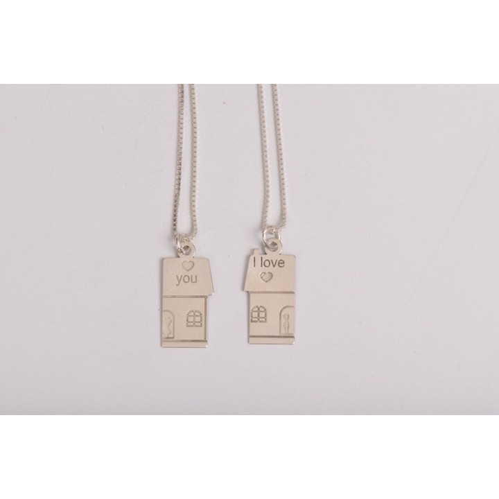 E0031-Pereche charm-uri casuta 20x20mm 0.3mm
