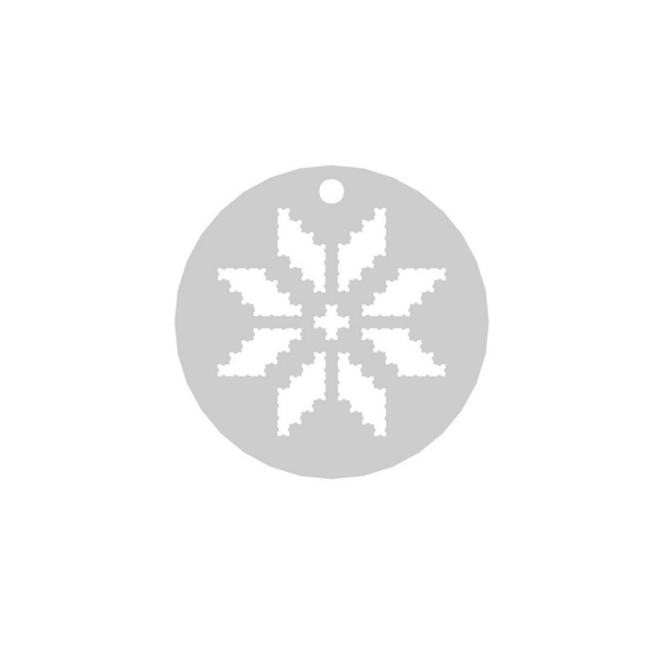 E0240 N Charm banut argint motive traditionale romanesti 16.5mm 0.33mm