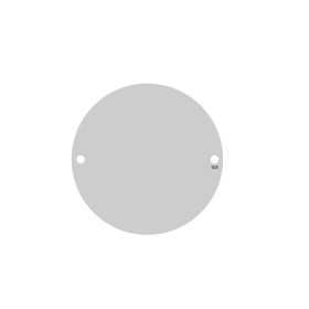 E0237-Charm banut argint cu 2 gauri 22mm 0.4mm fara za - bijuterii personalizate din argint | simoshop