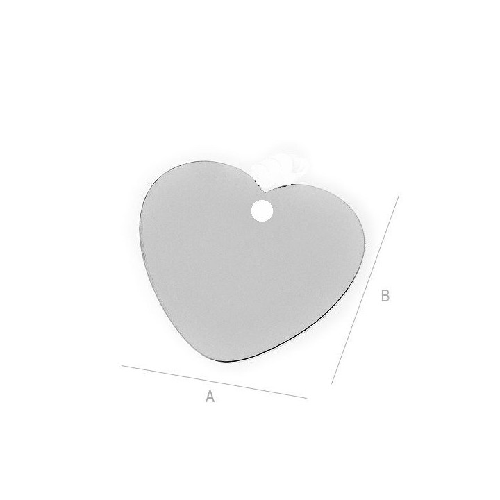 G863-Charm inimioara inscriptionata 27x24mm