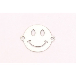 E0243-N-Link Smiley Face din Argint 925 dimensiuni 11x9x0.33mm-1buc