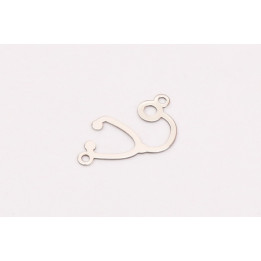 E0249-N-Decupaj Stetoscop din Ag925 21x11x0.6mm-1buc