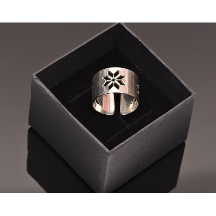 E0242 N Inel din argint motive traditionale romanesti 12mm 0.6mm