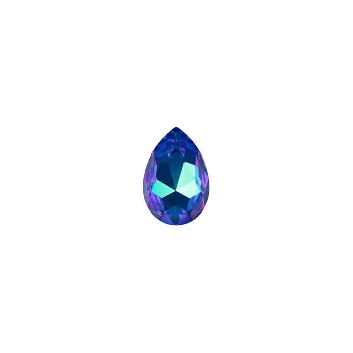 P0031-Swarovski Elements 4320 Crystal Royal Blue DeLite Unfoiled 14x10MM-1buc