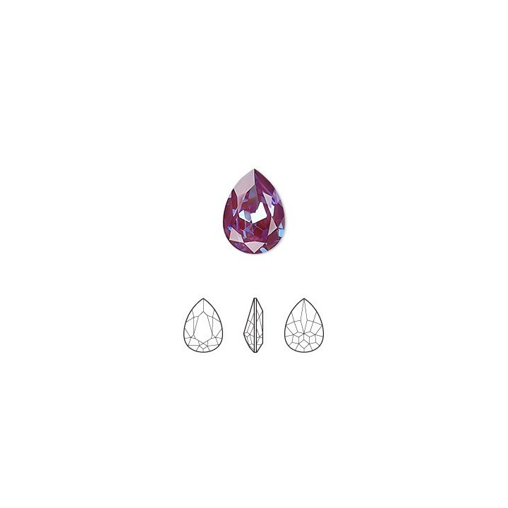 P0054-Swarovski Elements 4320 Lotus Pink DeLite 14x10mm-1 buc