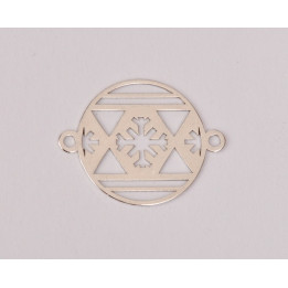 E0287-N-Link Glob Snowflake 16.5mm 0.4mm  1 buc