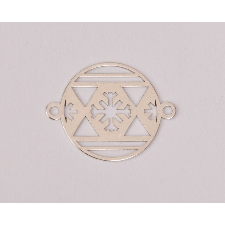 E0287-N-Link Glob Snowflake 16.5mm 0.4mm  1 buc