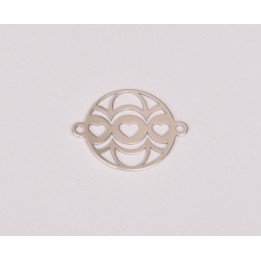 E0288-N-Link Glob Heart 16.5mm 0.4mm  1 buc