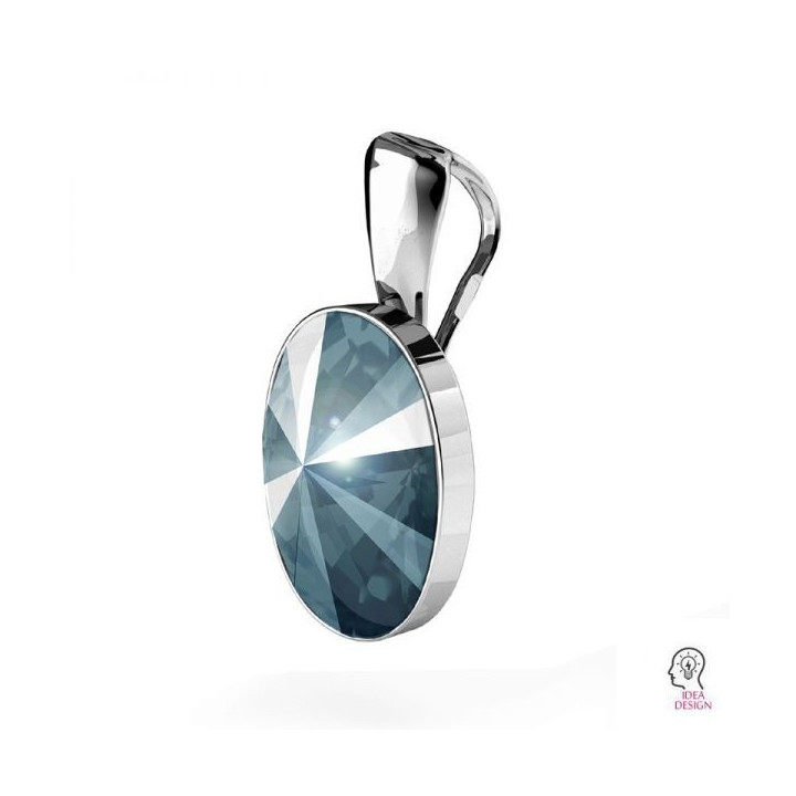 G0421-Baza pandantiv cu agatatoare Rivoli oval 4122 14mm-1 buc