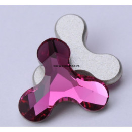 P1843-SWAROVSKI ELEMENTS 2708 Fuchsia 8x8.7mm 1 buc - bijuterii personalizate din argint | simoshop