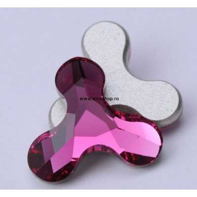 P1843-SWAROVSKI ELEMENTS 2708 Fuchsia 8x8.7mm 1 buc - bijuterii personalizate din argint | simoshop